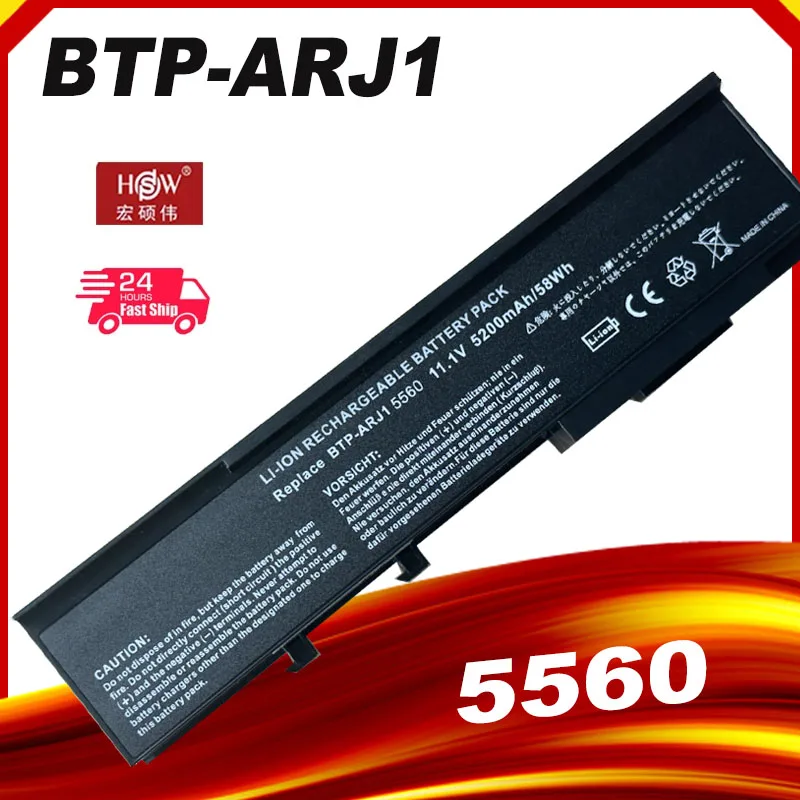 Batería del ordenador portátil para Acer Extensa 4120 4220 4620 Aspire 2920 2920Z 3620 3640 3670 5540 5550 5560 5590 Series BTP-ANJ1
