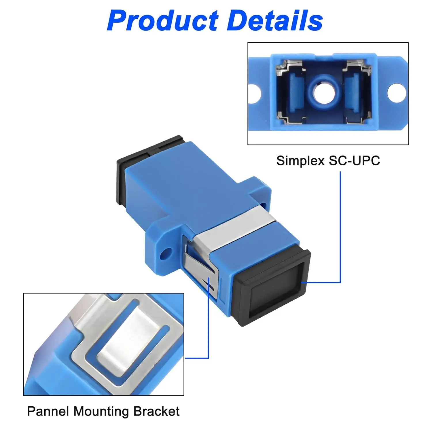 Adaptador acoplador de fibra óptica Natalink SC-SC SC/UPC hembra a hembra conector convertidor de Internet de red monomodo Simplex - imagen 5