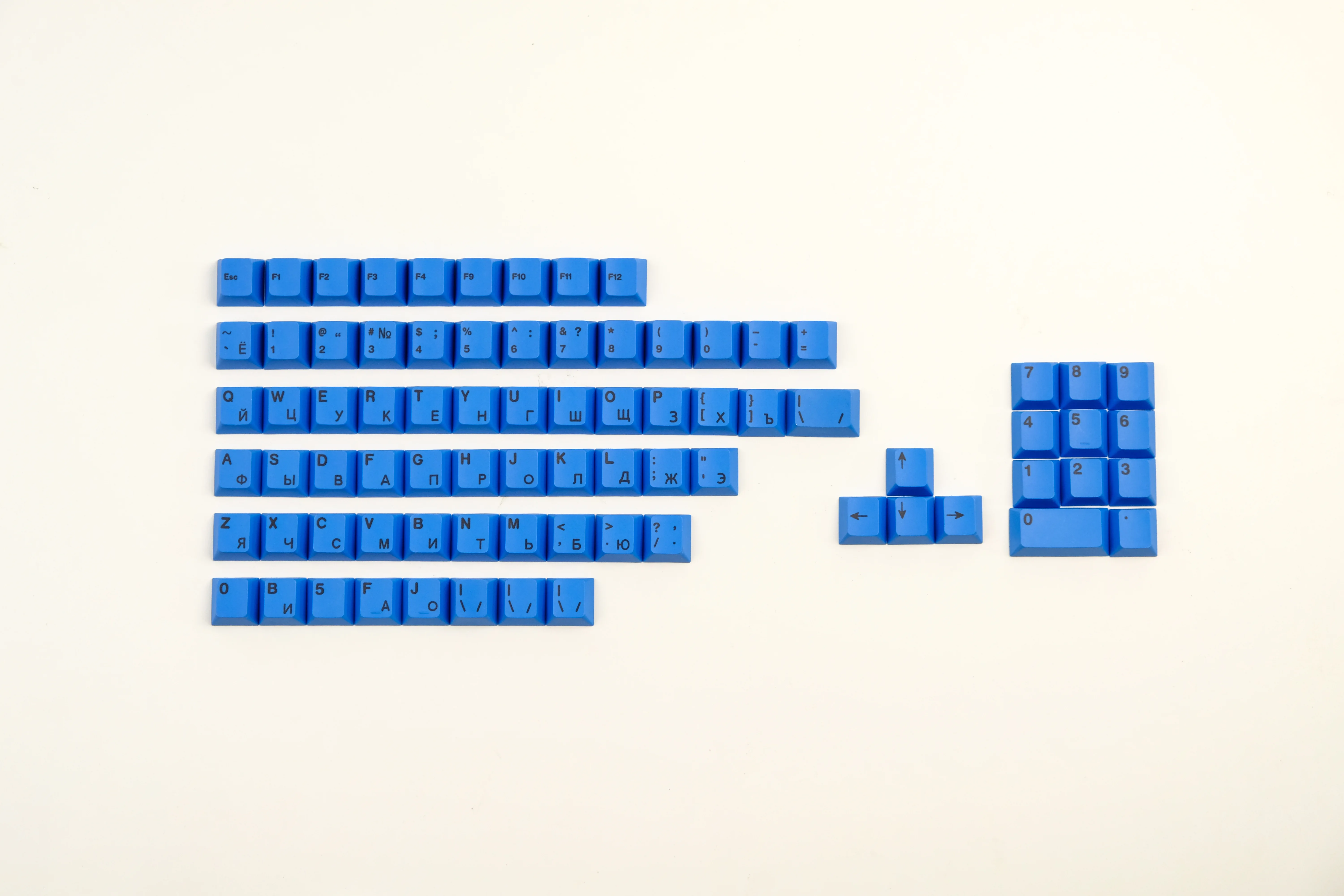 Teclas PBT RGBY, perfil de cereza, gris, rojo, azul, letra numérica rusa, sublimación de tinte para teclado mecánico MX - imagen 3