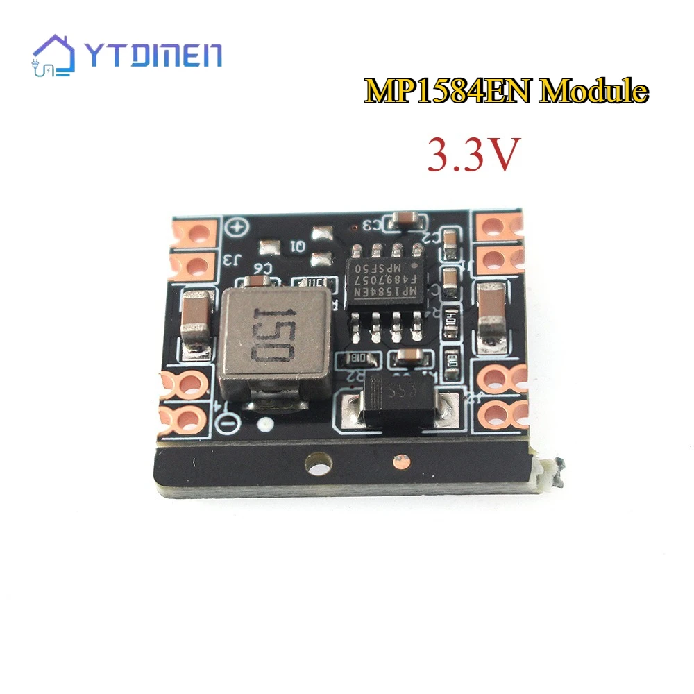 Módulo de fuente de alimentación reductor MP1584EN DC-DC 5V-12V 24V a 5V 3,3 V 9V 12V módulo de fuente de alimentación reductor de salida fija