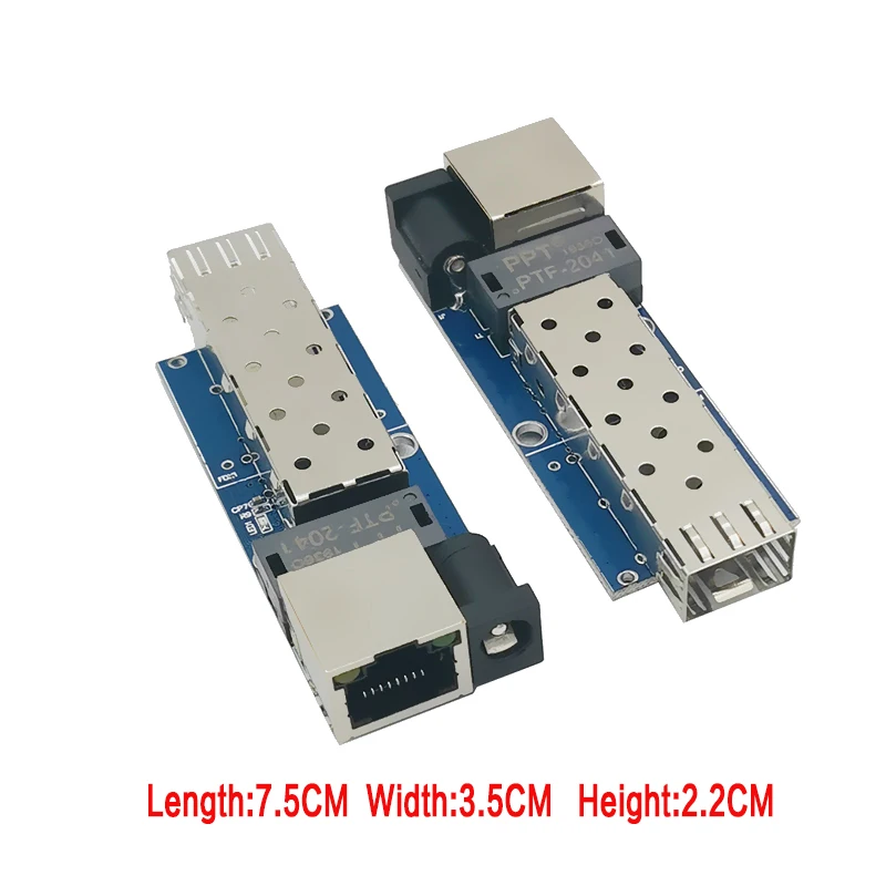 Convertidor de medios Sfp Gigabit Mini10/100/1000Mbps Conmutador Ethernet de fibra óptica 1SFP1E 1F1E - imagen 4