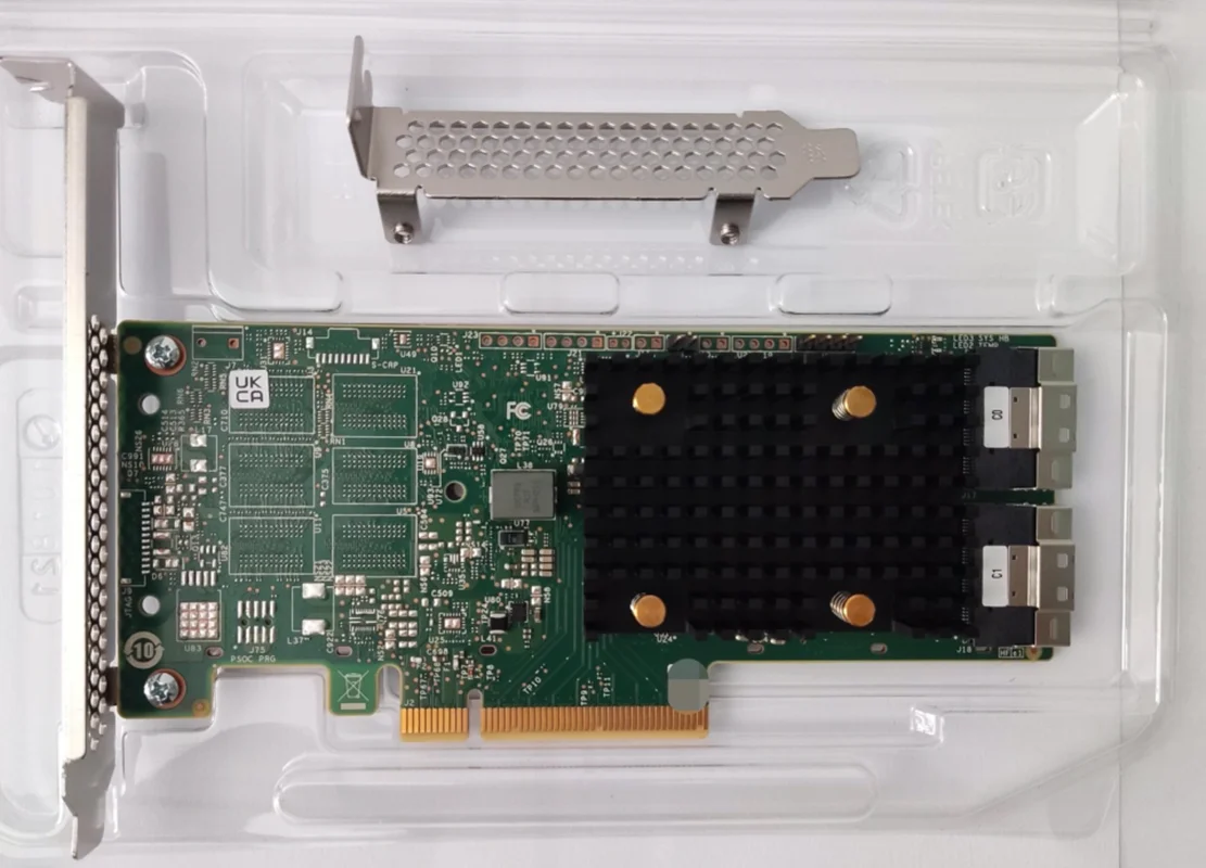 Adaptador de bus host triodo Broadcom HBA 9500-16i SATA + 2 SFF-8654 8 * SATA - imagen 2