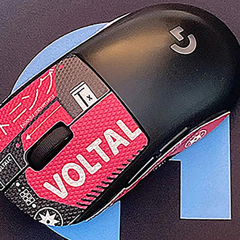 Cinta de agarre de ratón para Logitech G Pro X, pegatina hecha a mano, antideslizante, piel de lagarto, Supa el sudor, superligera, Gpw, inalámbrica, sin ratón - imagen 5