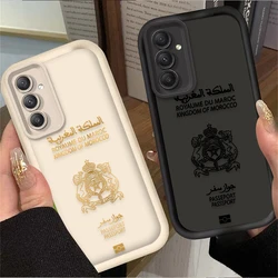 Funda para pasaporte marroquí para Samsung Galaxy A56 A36 A26 A16 A06 A15 A25 A35 A55 5G S25 S24 S23 Ultra S22 S21 Plus FE