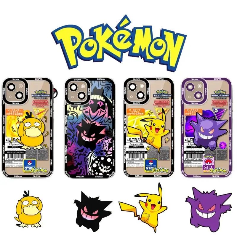 Funda de teléfono para Huawei Honor 90 Lite 5G X9A X8B X9B X7B Nova 7i 3i 5T 7 6 9 SE P30 Pro P40 Lite Y9 Prime 2019 Pokemon de dibujos animados