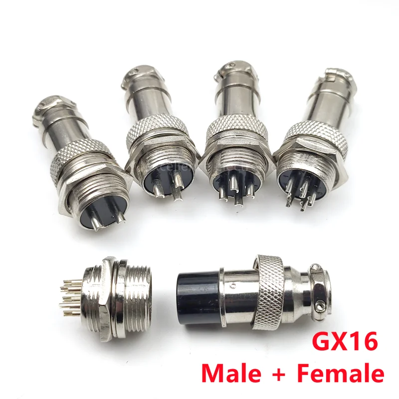 GX16 GX12 GX20 2P/3/4/5/6/7/8 Pin hembra macho conector de aviación de aire Cable de alimentación enchufe eléctrico - imagen 3