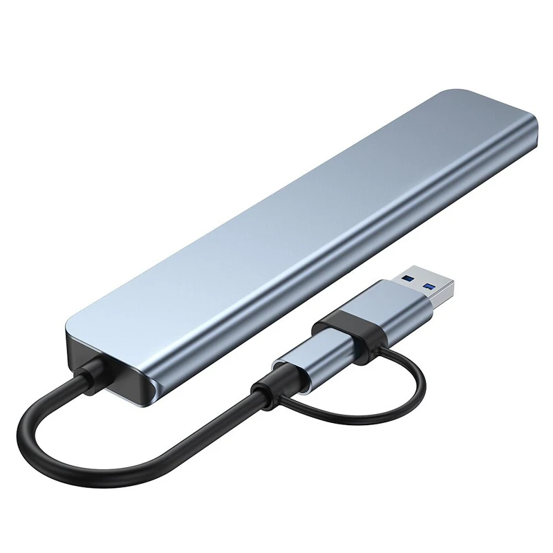 Estación de acoplamiento HUB 7 en 1 de 7 puertos USB/A TYPE-C 3,0/2,0, transmisión de alta velocidad de 5Gbps, divisor USB tipo C a adaptador USB OTG para llave - imagen 2
