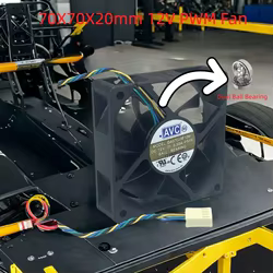 AVC DA07020B12M – Ventilador CPU 70 mm PWM silencioso 4 pines
