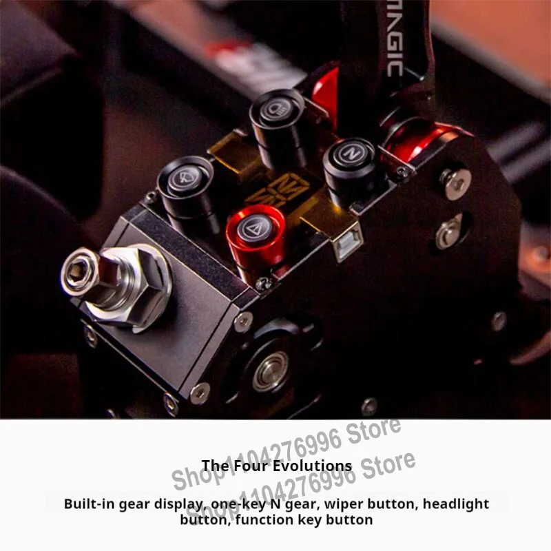 Simulador de carreras Q1, palanca de cambios secuencial, conjunto de engranajes planetarios, 4 PC programables, USB, palanca de cambios secuencial para Simagic - imagen 4