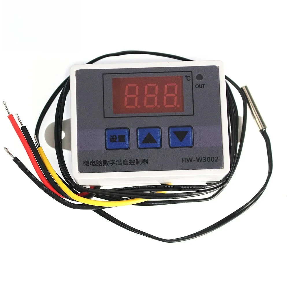 Controlador de temperatura LED Digital XH-W3002 W3002 12V 24V 220V pantalla LED termostato interruptor termómetro nuevo termorregulador - imagen 3