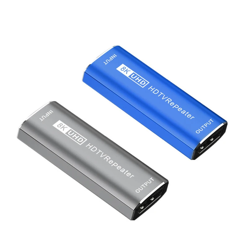 Amplificador de señal 8K Compatible con HDMI, adaptador extensor hembra a hembra de 30M, 4K, 60Hz, Conector de extensión de Cable 2,1 - imagen 2