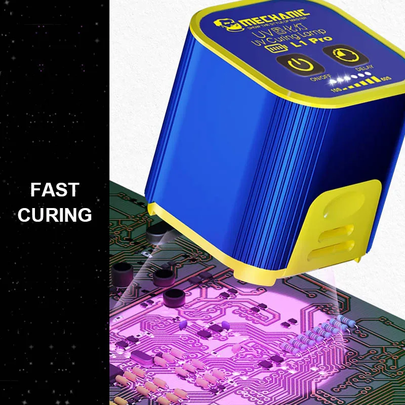 Lámpara de curado UV mecánica L1 L1 Pro para reparación de teléfonos móviles luz de reparación de curado rápido de doble núcleo inteligente de alta potencia - imagen 5