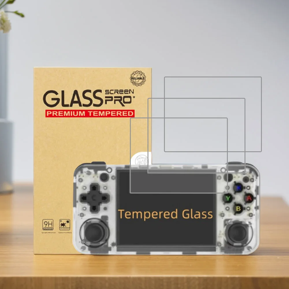 Protector de pantalla de vidrio templado HD para Anbernic RG35XX H, película protectora de pantalla de dureza 9H, accesorios de juego - imagen 2