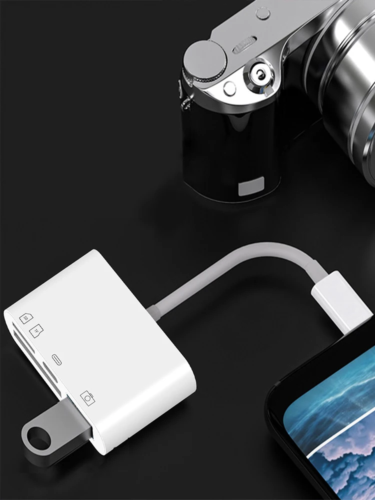 Lector de tarjetas cuatro en uno tipo C, equipo universal, transmisión de alta velocidad, lector de tarjetas multifuncional - imagen 2