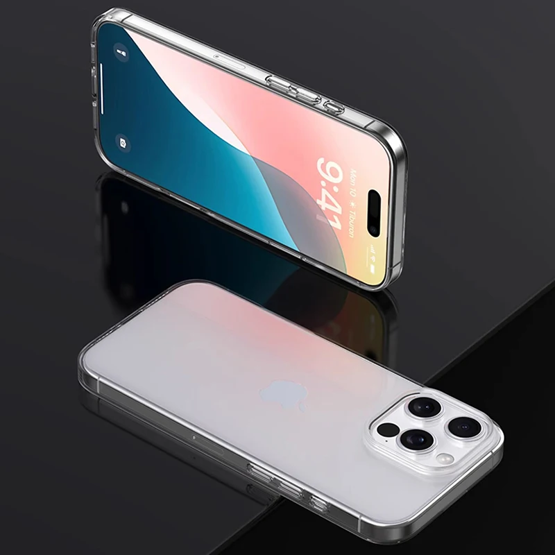 Kianghue-funda blanda de silicona Original para iPhone 17 Air 16E 16 15 14 13 12 11 Pro Max Plus Mini, carcasa ultrafina transparente a prueba de golpes - imagen 5