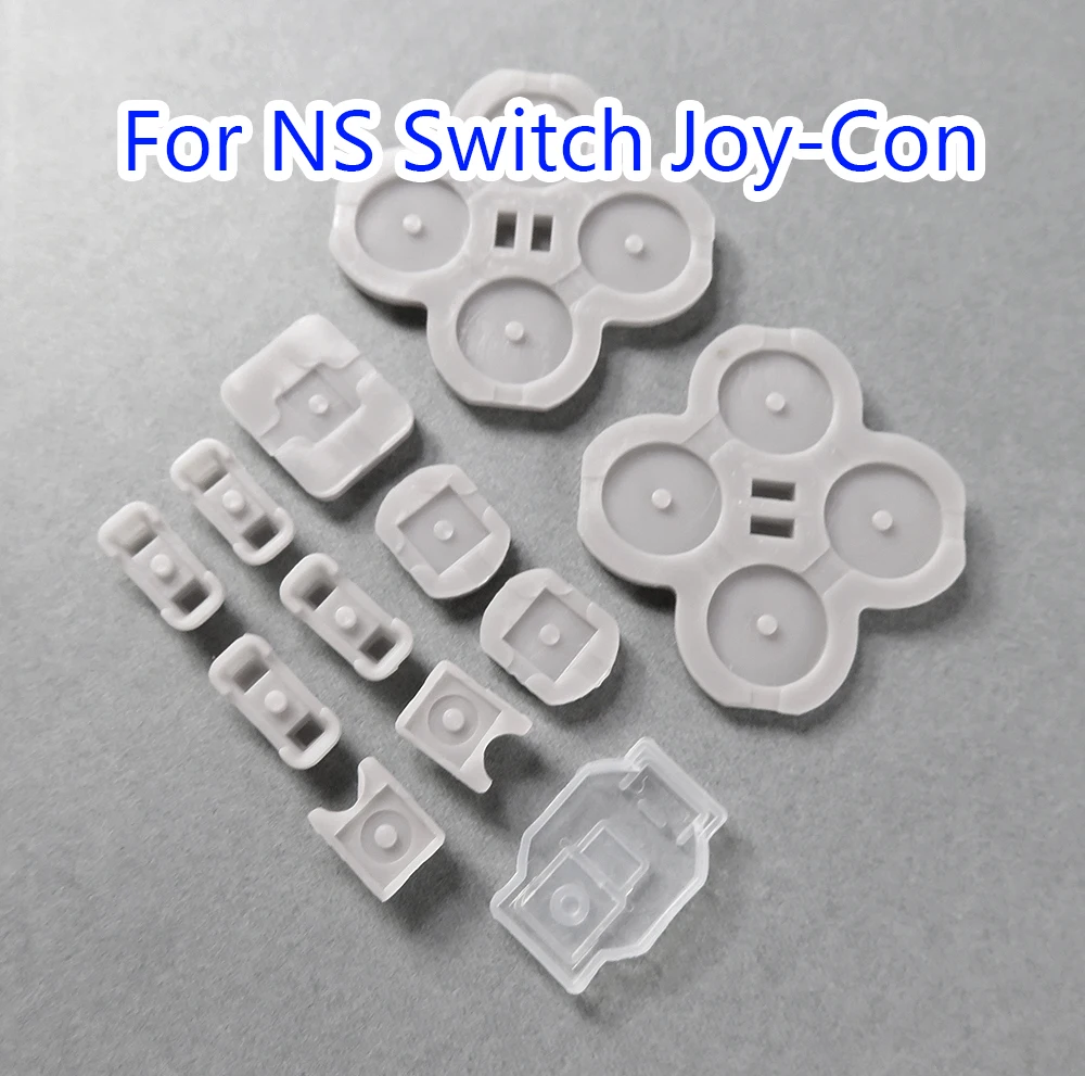 5 Juegos de piezas de repuesto adhesivas conductoras izquierda y derecha, almohadilla de botón conductora de goma para controlador de interruptor Nintendo - imagen 5