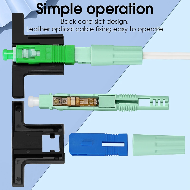 Conector de fibra óptica SC/APC SC/UPC, herramientas FTTH de 58mm, conector rápido de fibra óptica, conector rápido de fibra óptica monomodo - imagen 5