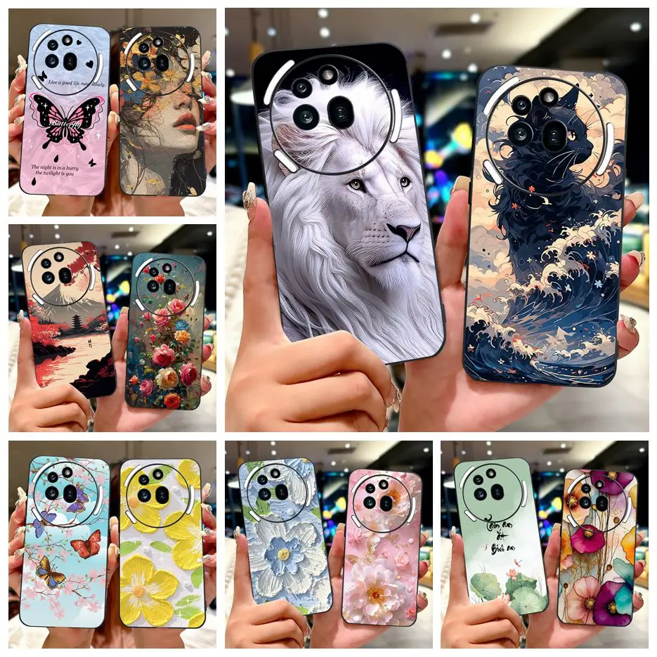 Para nada teléfono 3A Pro funda A059P lindo gato León pintado cubierta a prueba de golpes funda de teléfono para nada teléfono 3A Phone3A Pro bolsas suaves