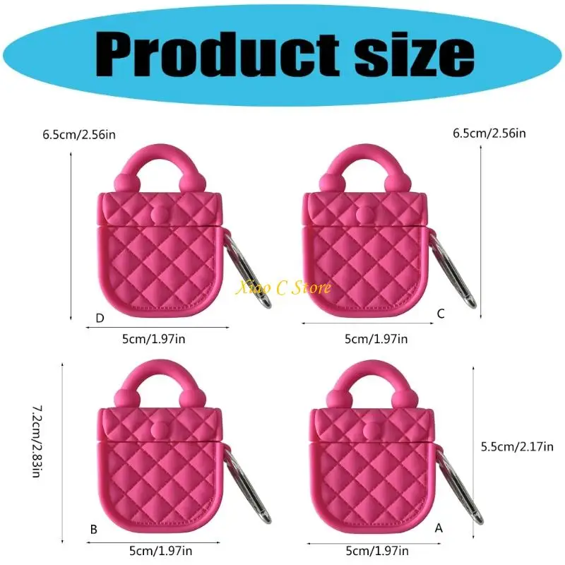 Y1AE Vibrantly Earbuds Case Construcción silicona flexible para 3 4 Pro1 Pro2 - imagen 2