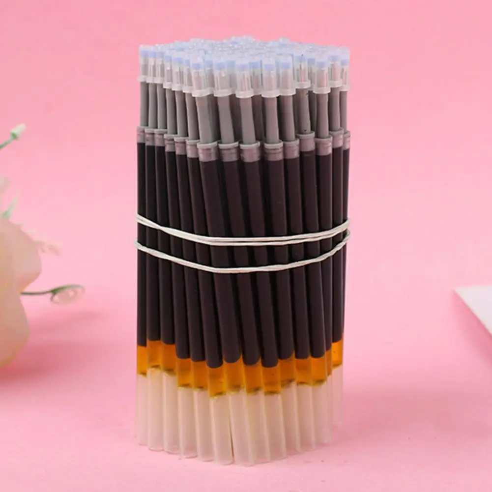 Recargas de bolígrafo de Gel ligeras para estudiantes, recambios reemplazables de gran capacidad, fácil extracción, suministro de oficina