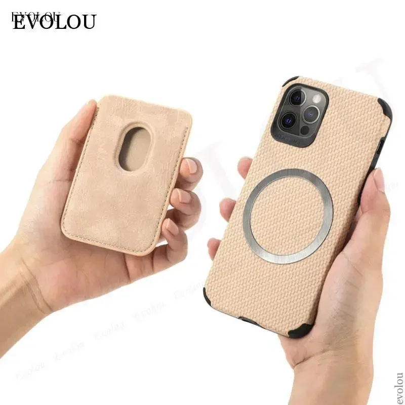 Funda con tarjetero tipo billetera de fibra de carbono para Google Pixel 10 Pro XL, Funda de cuero con carga inalámbrica Magsafe magnética para Pixel 9A 8 - imagen 3