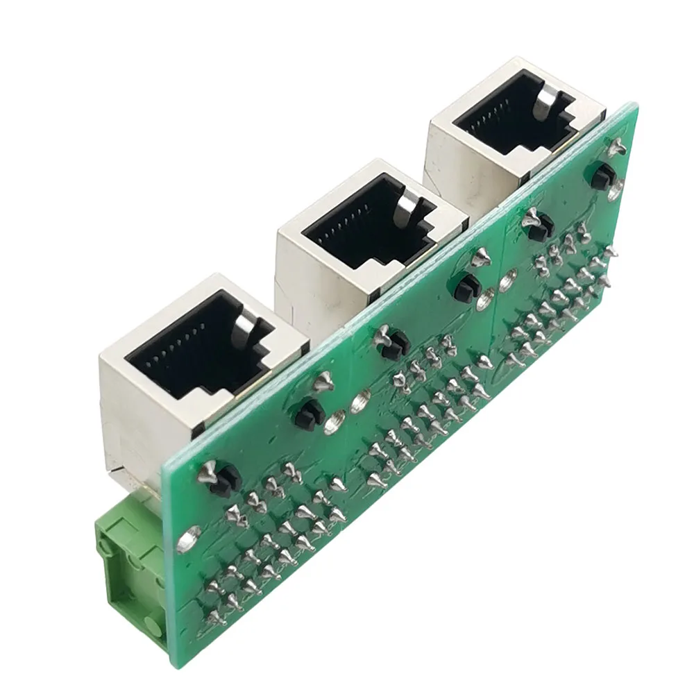 Terminal de puerto de red RJ45 8P, placa adaptadora de datos sin soldadura, conector de terminales de instalación de riel guía de enchufe hembra, 1 ud. - imagen 3