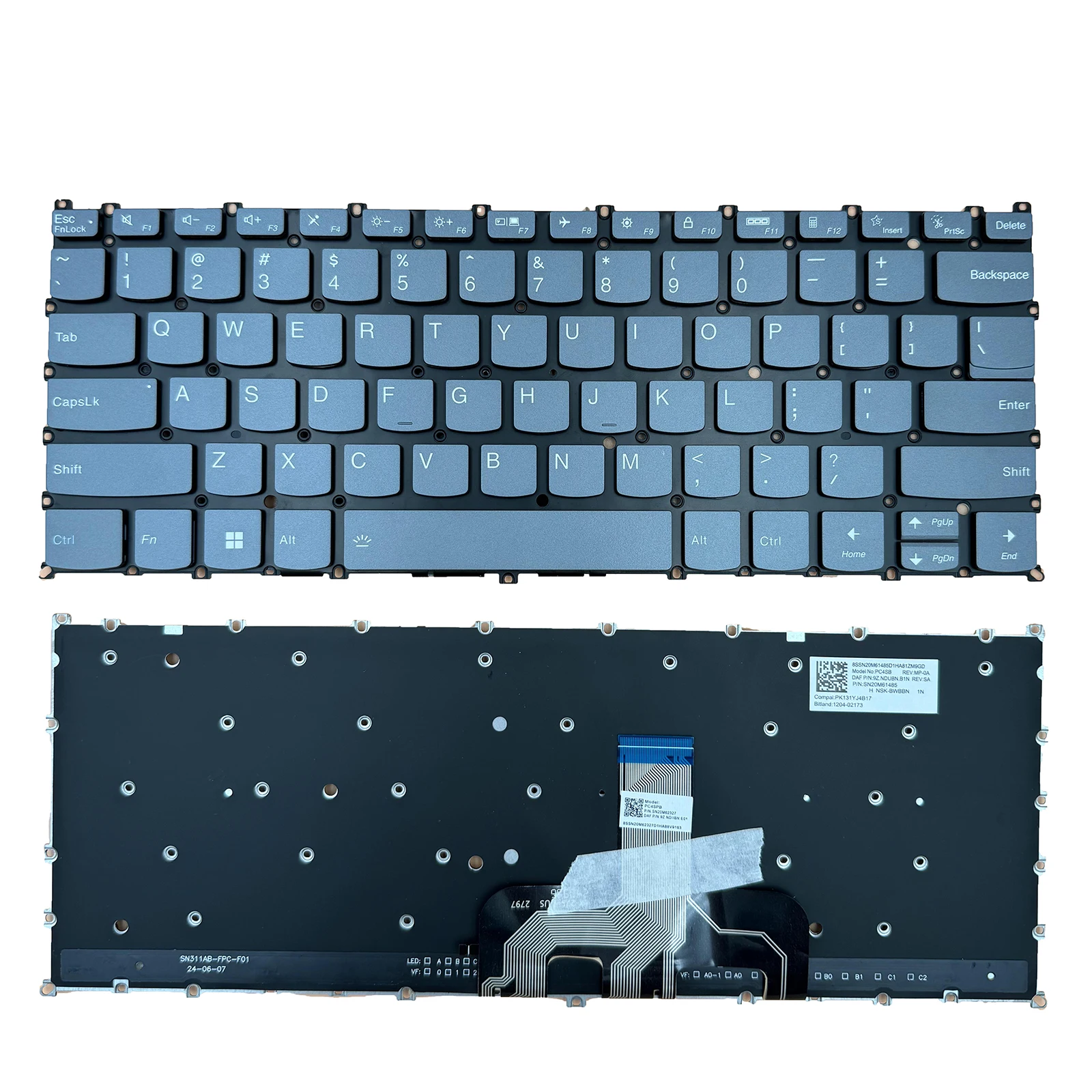 Teclado retroiluminado para Lenovo Yoga Slim 7 ProX 14IAH7 / 14ARH7 82TK 82TL