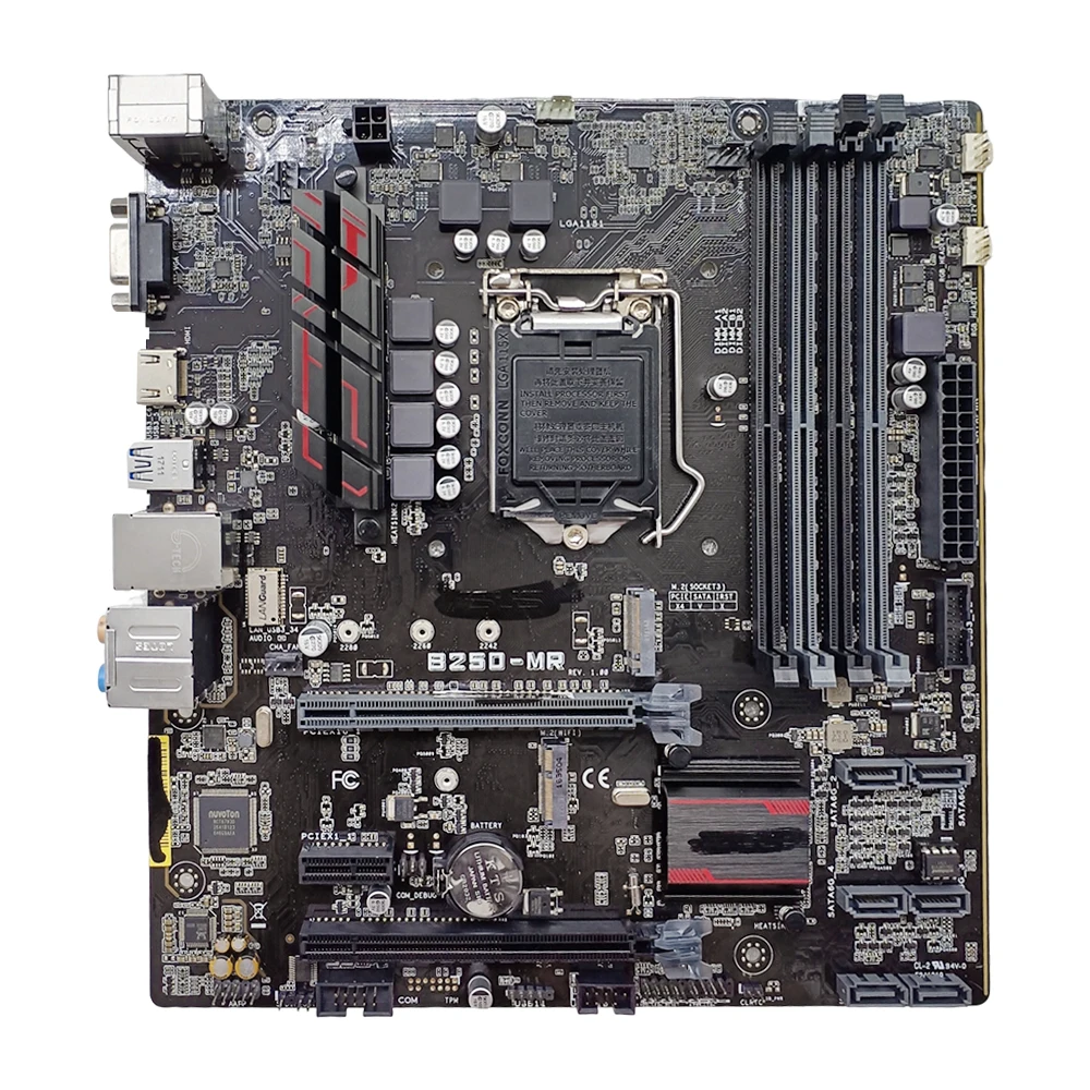 ASUS-placa base PRIME B250-MR, intel B250 LGA 1151 DDR4 64GB, compatible con Core i3-6100 i5-7400 i7-6700 cpu M.2 Micro ATX - imagen 2