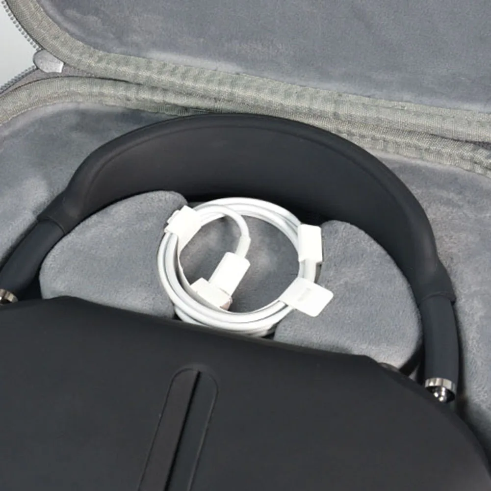 Estuche de almacenamiento duro de EVA a prueba de golpes para auriculares, bolso de mano impermeable, bolsa de viaje portátil para Apple Airpods Max - imagen 5