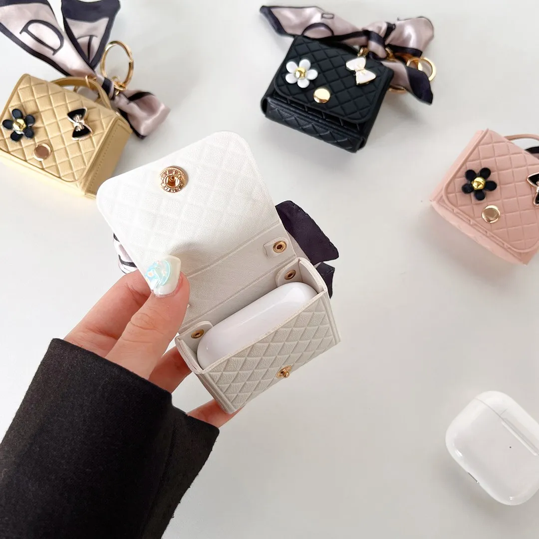 Bolso de lujo, funda de cuero para auriculares para Huawei Freebuds 5i 4i 4 3 SE2, funda protectora para auriculares inalámbricos, monedero, llavero - imagen 3