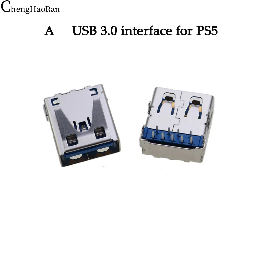ChengHaoRan-controlador de consola de juegos PS5, auriculares tipo c, interfaz de carga 2 en 1, USB 2.03.0, accesorios de interfaz, 2 piezas - imagen 2