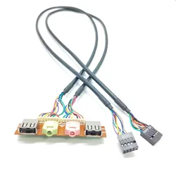 Cable Panel Frontal USB 2.0 Audio HD para Chasis