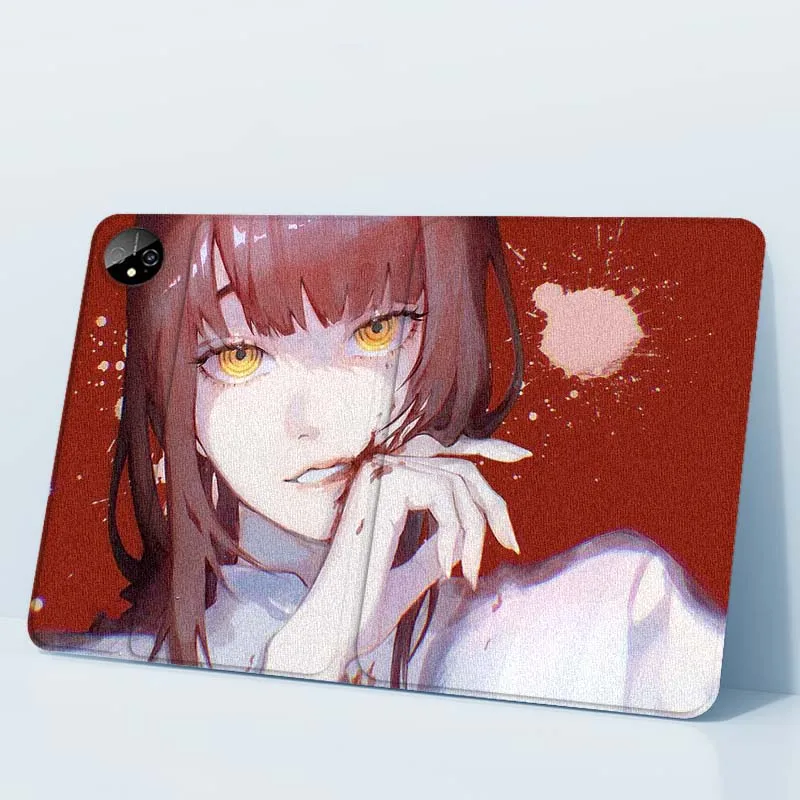 Motosierra hombre Anime Makima para Honor Tab Pad MagicPad Tablet 6 7 8 9 10 13 V7 V8 X8a X9a X9 X8 GT GT2 Pro funda para tableta - imagen 2
