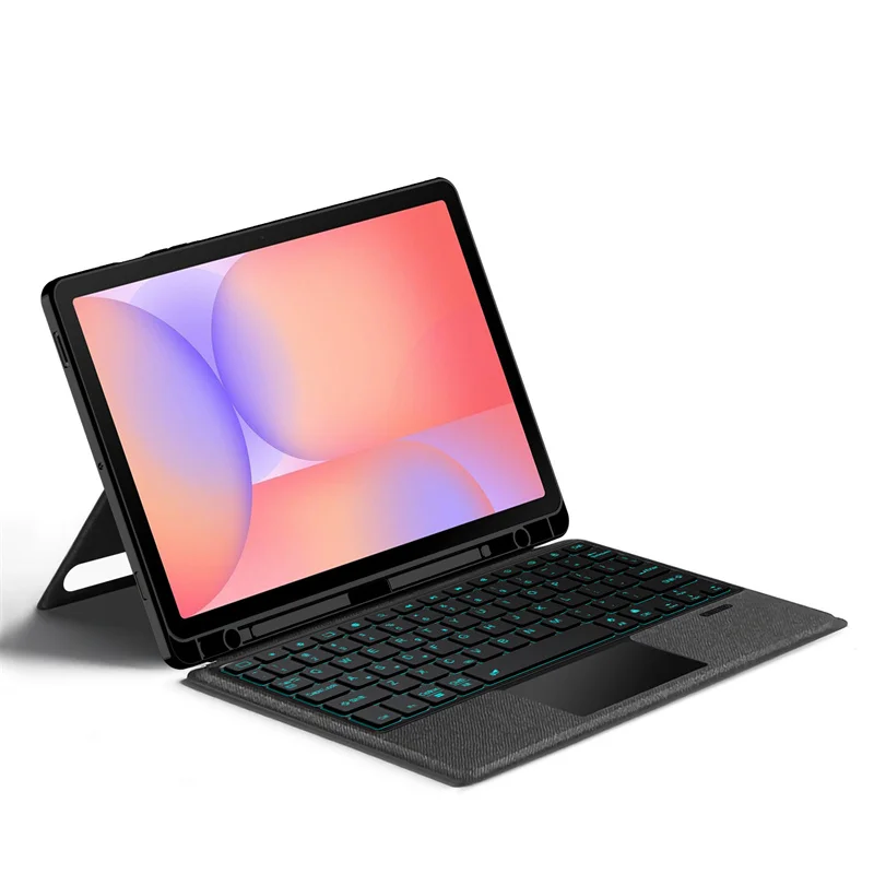 Funda con teclado magnético para Samsung Galaxy Tab S10 Lite SM-X400, teclado con panel táctil retroiluminado para Galaxy Tab S10 Lite, funda de 10,9 pulgadas - imagen 2