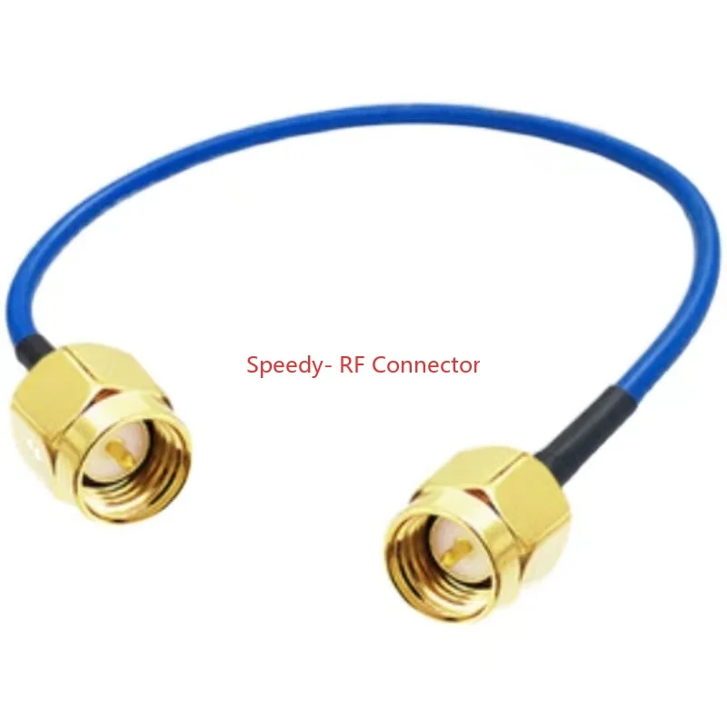 Cable Coaxial SMA RG402, conector hembra macho a SMA, RPSMA a RPSMA, alta frecuencia, semiflexible, entrega rápida, latón RF