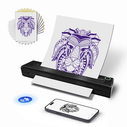 Impresora Térmica Portátil A4 Bluetooth Inalámbrica Sin Tinta Tatuajes
