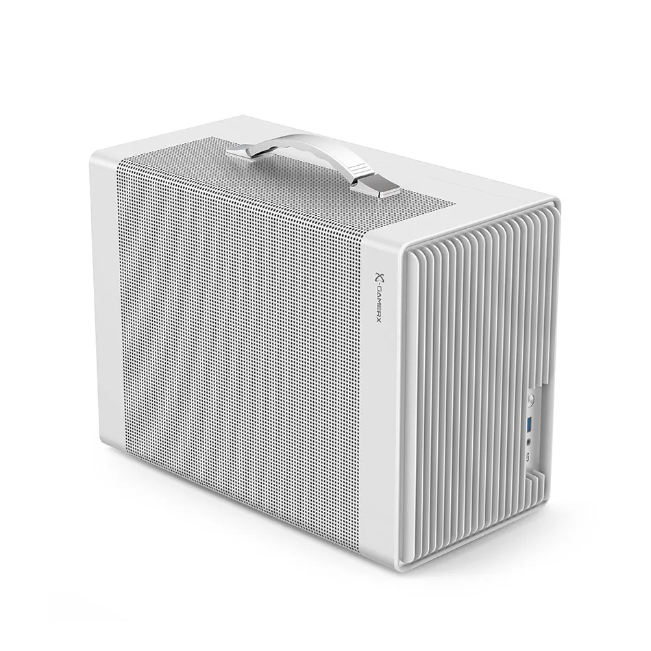 Power Train P40 MATX funda de malla portátil DIY Mini compacto ITX tipo c juego de escritorio chasis de computadora compatible con tarjeta gráfica de 350mm - imagen 2