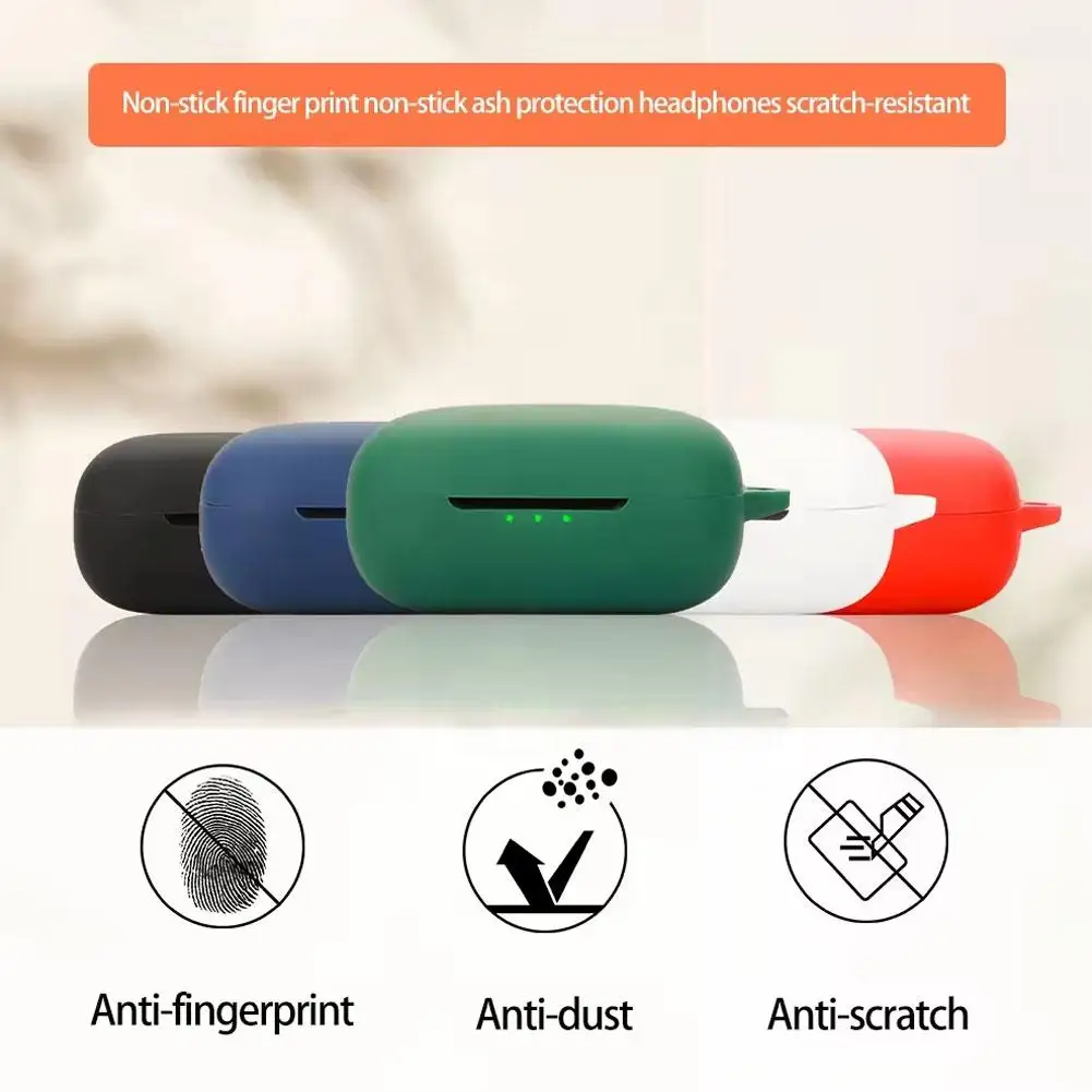 EarFun-funda de silicona suave para auriculares Air Pro 4, estuche de una pieza con Bluetooth, contenedor de carga, bolsa de almacenamiento, accesorios - imagen 5