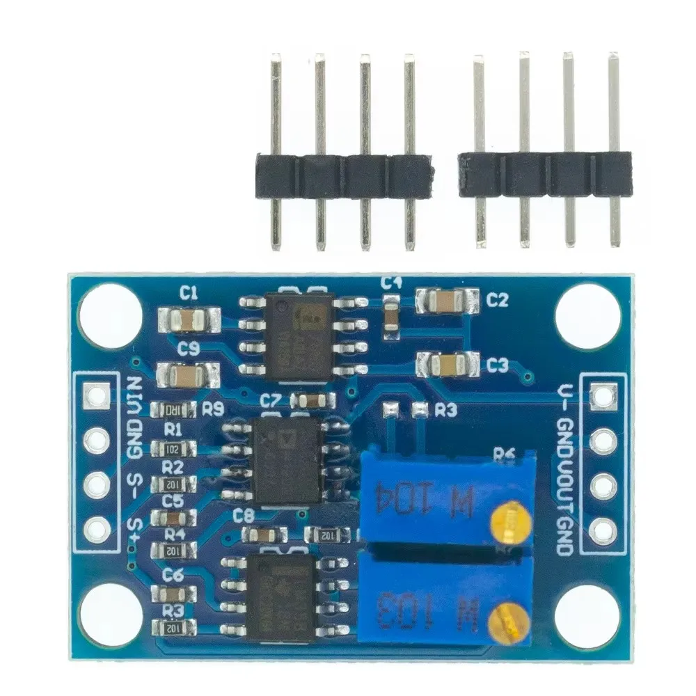 TENSTAR AD620 Microvolt MV amplificador de voltaje placa de módulo de instrumentación de señal 3-12VDC - imagen 2