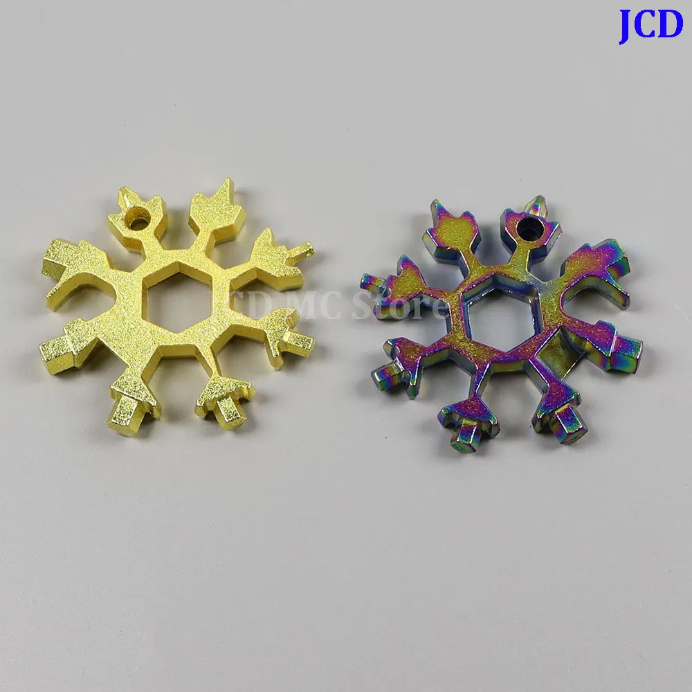 Herramienta de llave de copo de nieve multifuncional, hexágono octogonal de acero, portátil, 18 en uno, Mini llave Universal - imagen 4