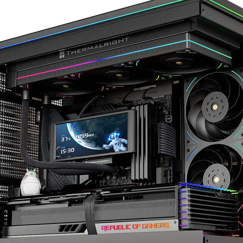 Thermalright TL-UB36 ventilador de radiador de 360mm ARGB refrigeración por ordenador 12CM ventiladores de caja de presión de aire de grado de rendimiento de una sola pieza 2150RPM - imagen 4