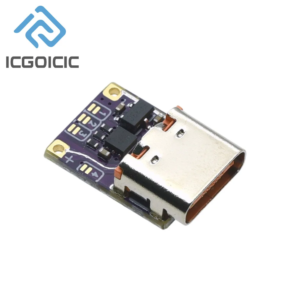 Módulo de carga rápida PD3.0 PD3.1 QC3.0, disparador de voltaje DC 5/9/12/15/20/28/36/48V, interfaz PD a DC tipo C - imagen 5