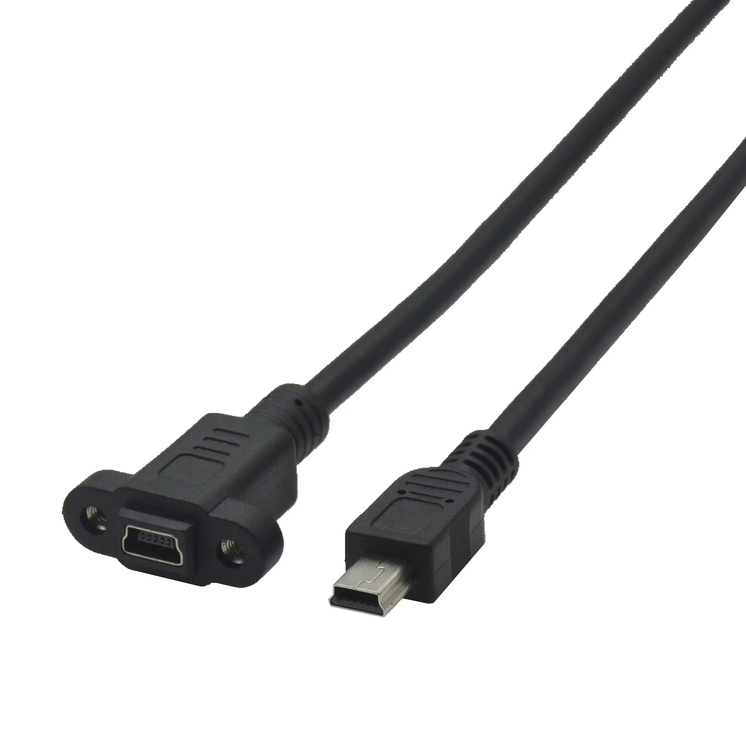 Conector macho Micro tipo C Mini USB a Mini USB tipo c Cable de extensión hembra de 5 pines Paso 17 mm con tornillos Orificio de montaje en panel - imagen 5