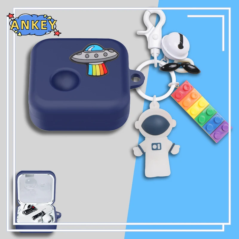 Funda protectora de silicona para auriculares Bluetooth, cubierta bonita de dibujos animados, portátil, para nada, Ear3, Ear2, Ear (R) (a)