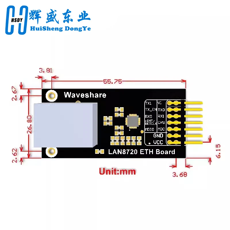 Electrónica Inteligente módulo LAN8720 módulo de red transceptor Ethernet placa de desarrollo de interfaz RMII para arduino DIY - imagen 3