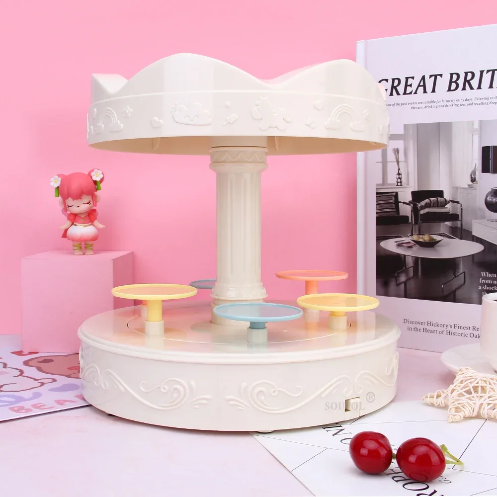 Máquina de Sushi giratoria automática de 360 grados, transportador de Sushi, postre, Cupcakes, soporte de exhibición giratorio, suministro para fiesta de cumpleaños y boda - imagen 2