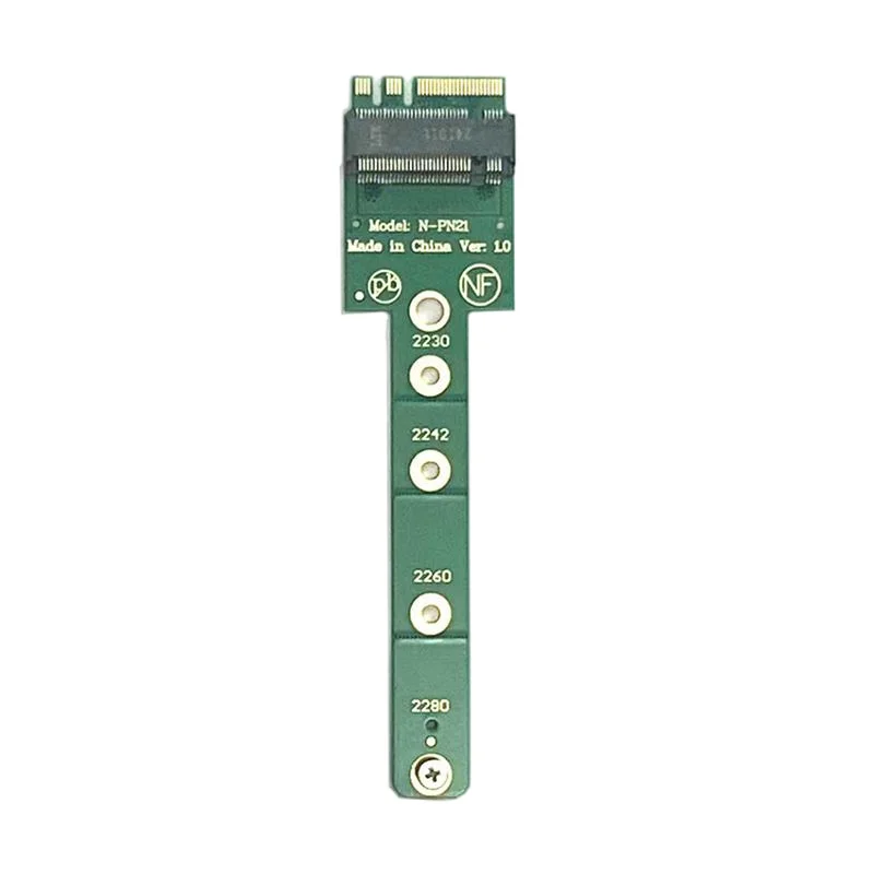 Tarjeta de conversión M.2 M Key a A + E Key NGFF, enchufe de tarjeta Ethenet WiFi M.2 a protocolo NVMe, adaptador de conversión M.2 NGFF 2280 SSD - imagen 2