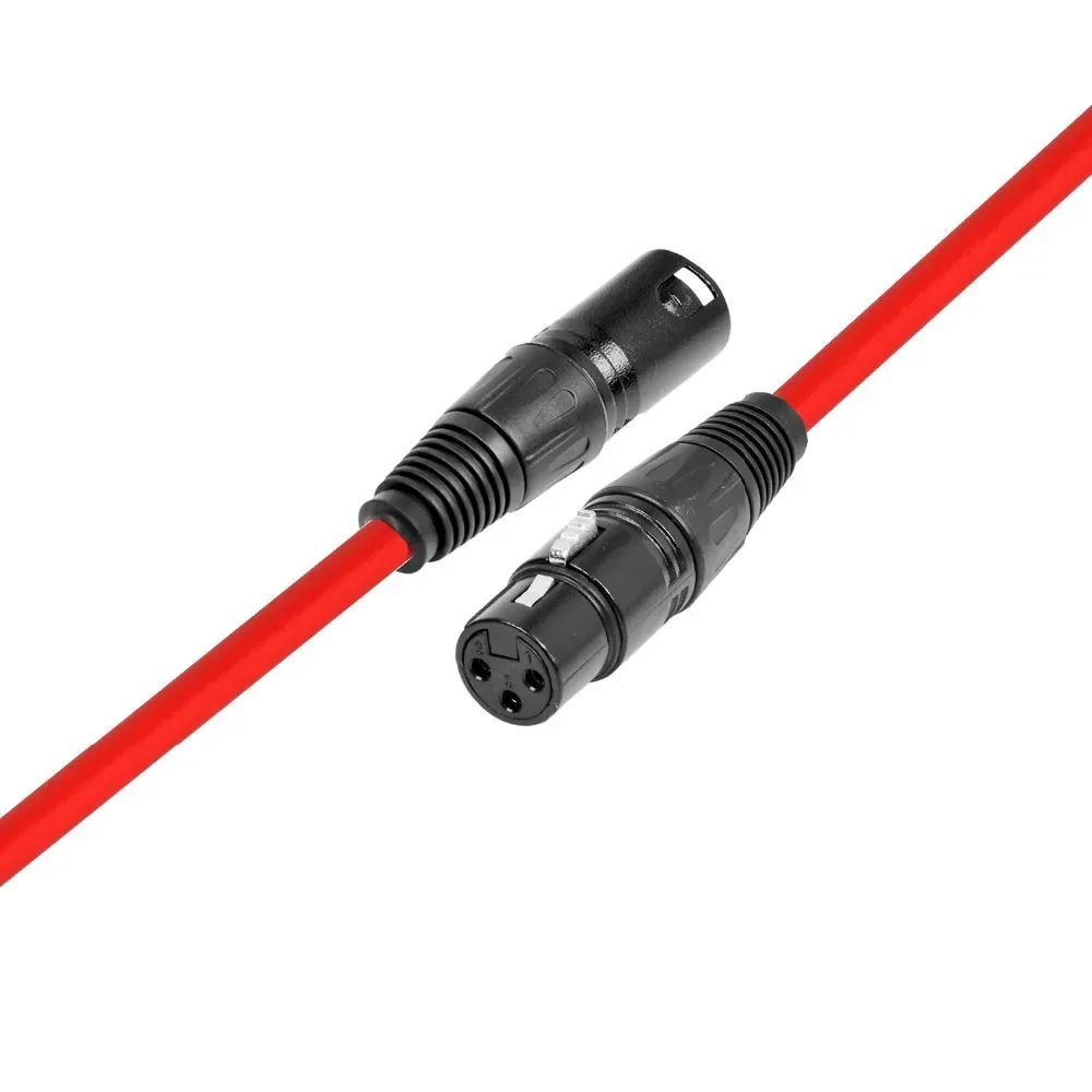 DREMAKE-Cable de Audio Pro XLR de 3 pines, Cable de altavoz equilibrado XLR macho a XLR hembra para amplificador de sonido y escenario de micrófono - imagen 2