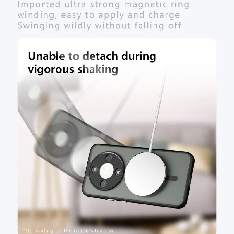 Para Magsafe funda de carga inalámbrica magnética para Honor X70 HONOR HonorX70 cubierta trasera mate a prueba de golpes fundas de PC esmeriladas anticaídas - imagen 4