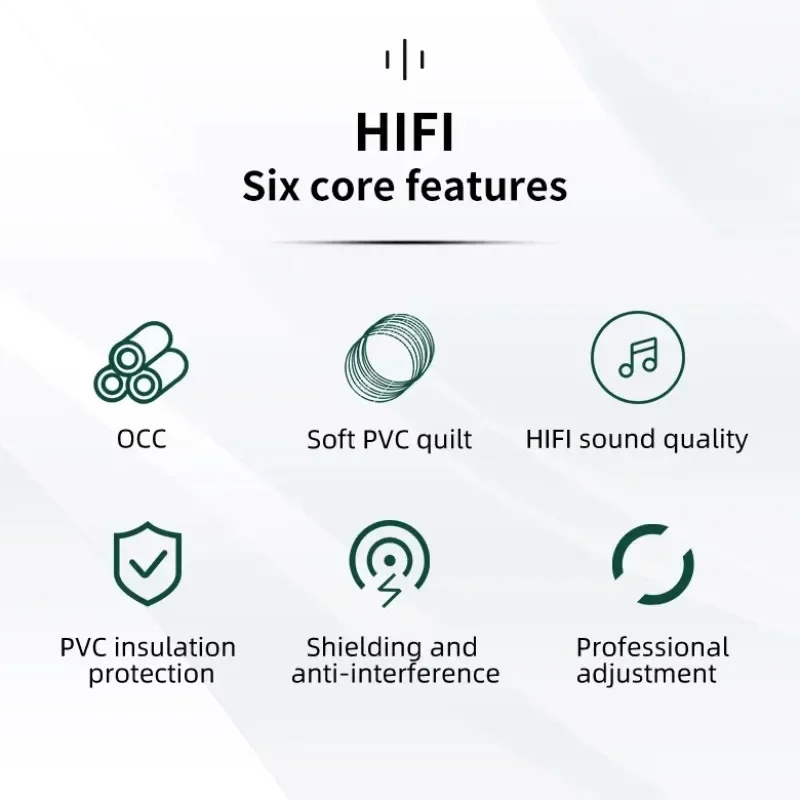 Cable de altavoz amplificador RCA, Cable de interconexión DIY para mezclador de cine en casa, Audio HIFI fuerte, actualización, Cable a granel de alta calidad, 5M, 10M - imagen 5